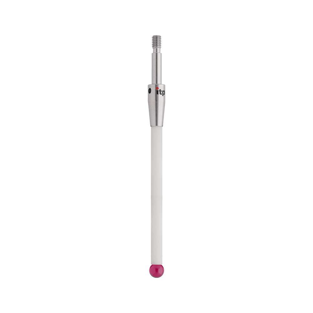 Straight Styli; base: stainless steel; stem: ceramic; ball: ruby