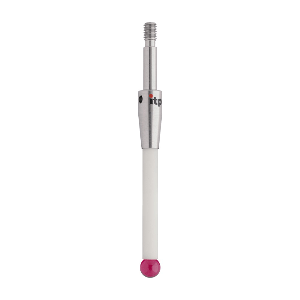 Straight Styli; base: stainless steel; stem: ceramic; ball: ruby