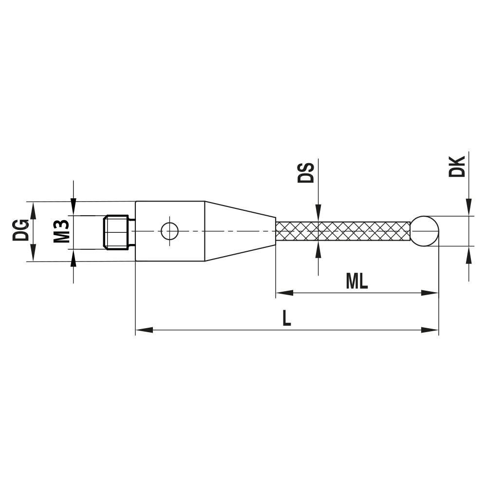 Drawing of product TC M3 030 05 042
