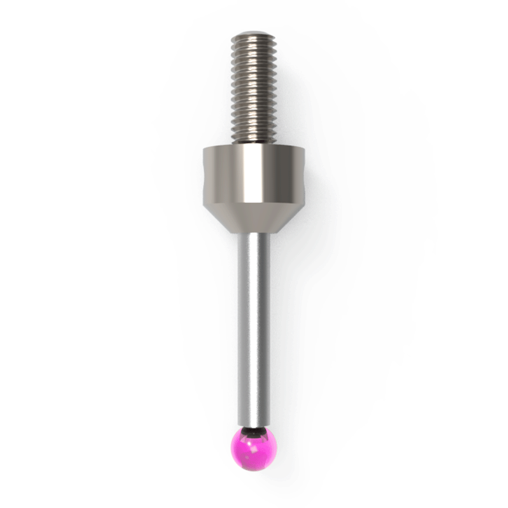 Straight Styli; base: stainless steel; stem: carbide; ball: ruby