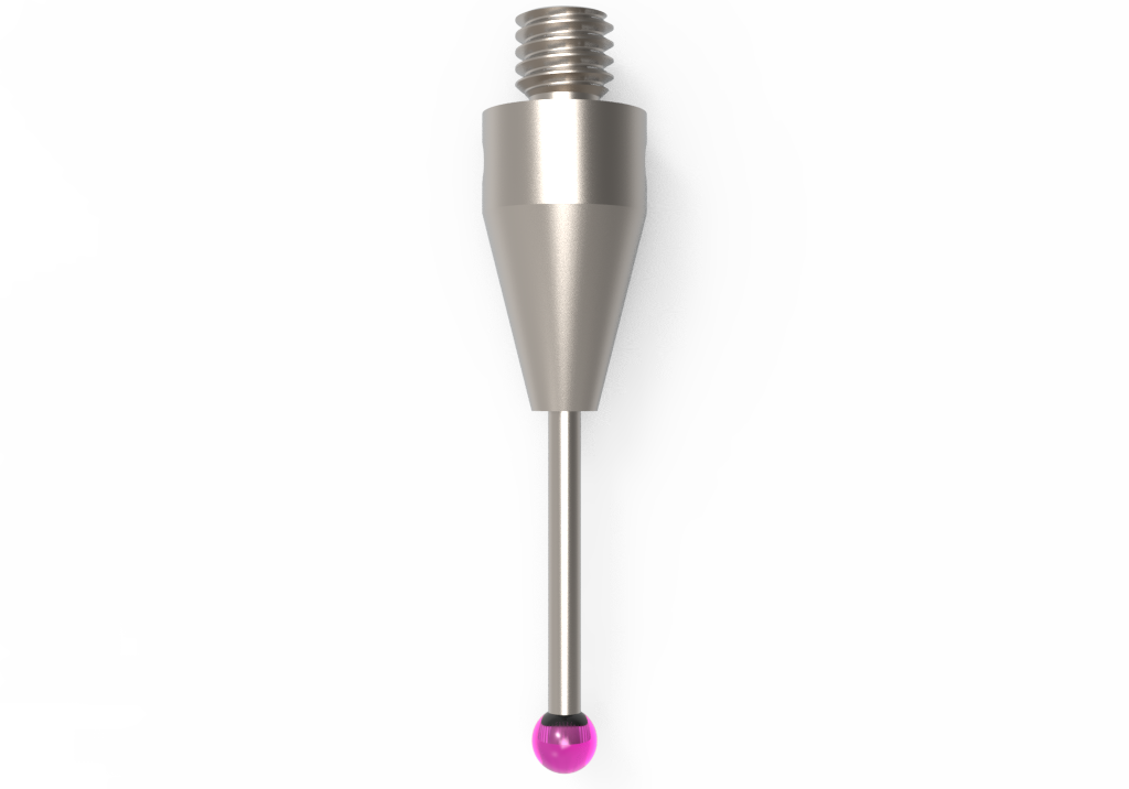 Straight Styli; base: titanium; stem: carbide; ball: ruby