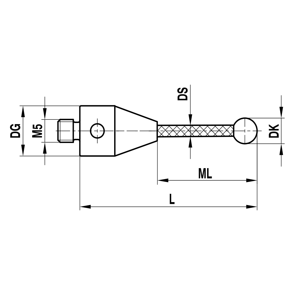 Drawing of product TC M5 080 11 150