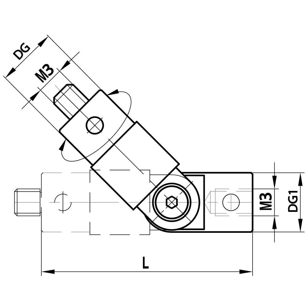Drawing of product GI M3 000 04 017