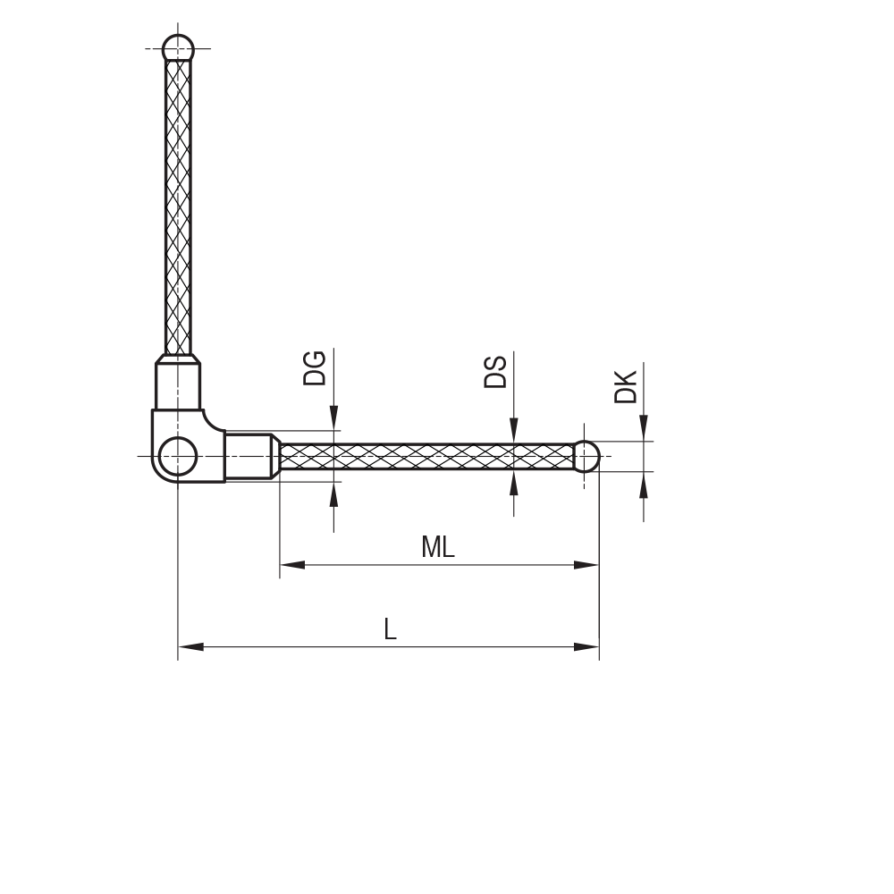 Drawing of product SC M3 S30 05 020/90°