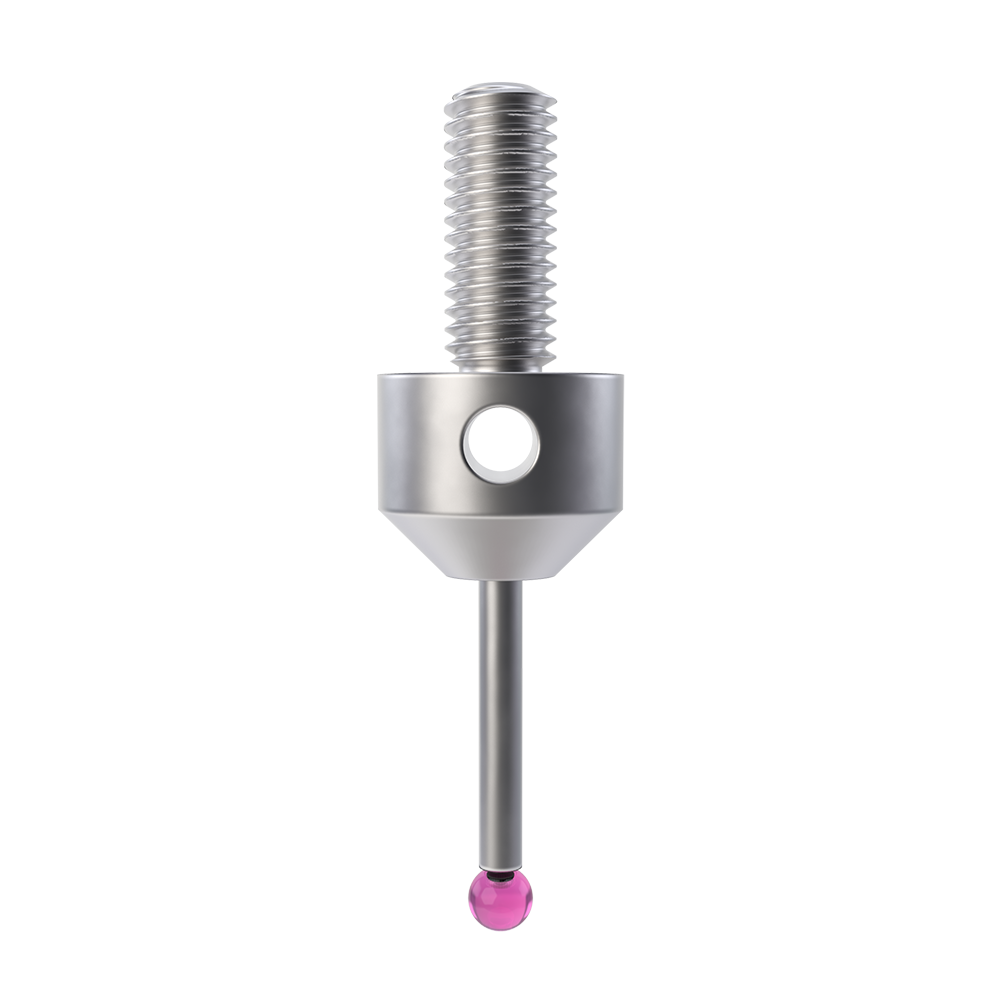 Straight Styli; base: stainless steel; stem: carbide; ball: ruby