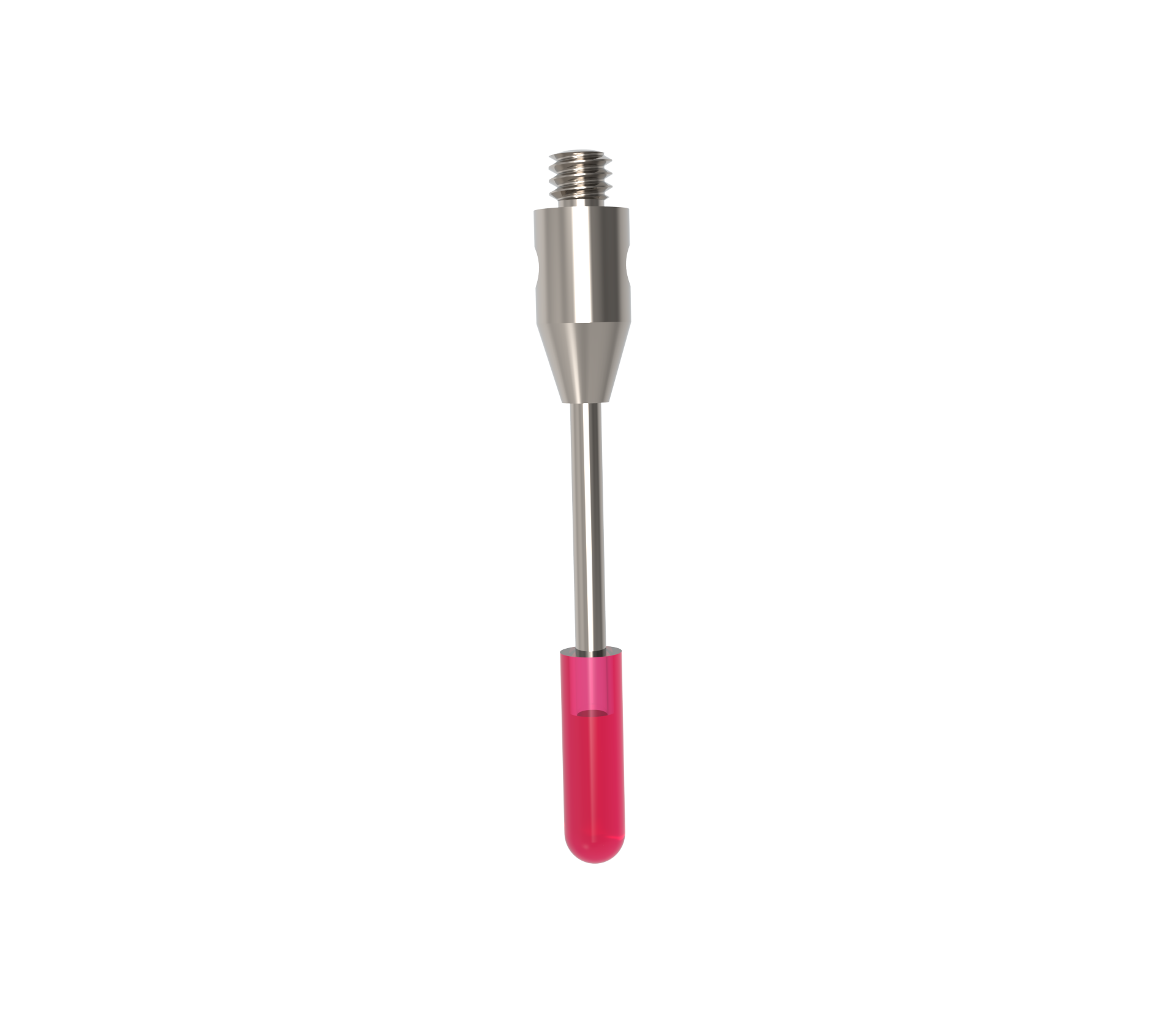 Cylinder Styli; base: stainless steel; stem: carbide; ball: ruby