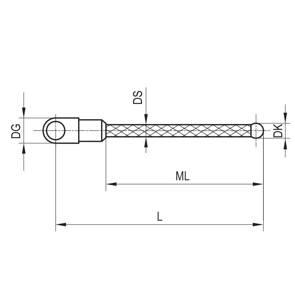 Drawing of product SC M3 S30 05 020