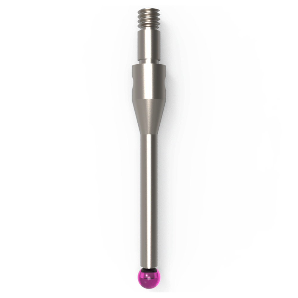 Straight Styli / Star styli; base: stainless steel; stem: stainless steel; ball: ruby