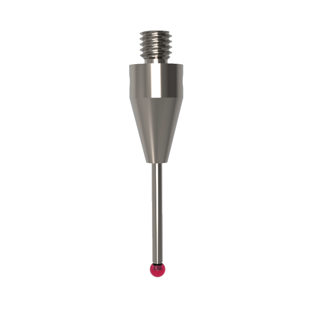 Straight Styli; base: titanium; stem: carbide; ball: ruby
