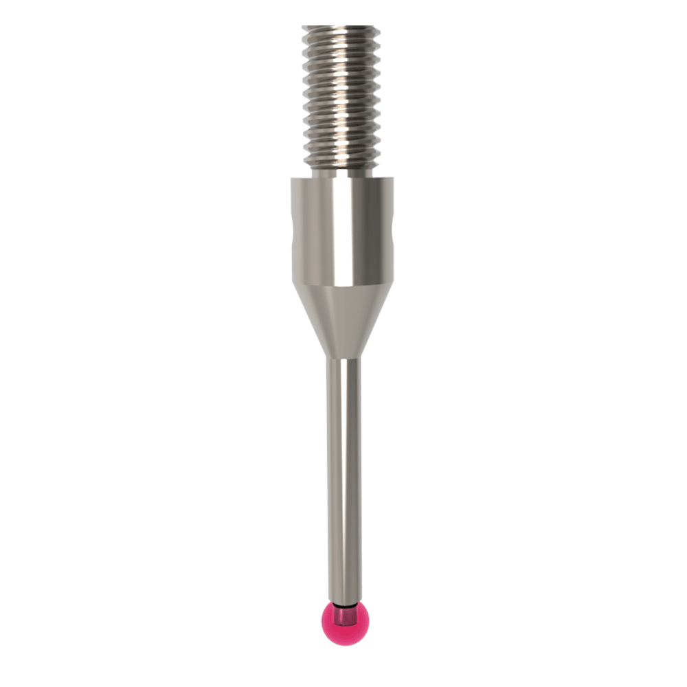 Straight Styli / Star Styli; base: stainless steel; stem: stainless steel; ball: ruby