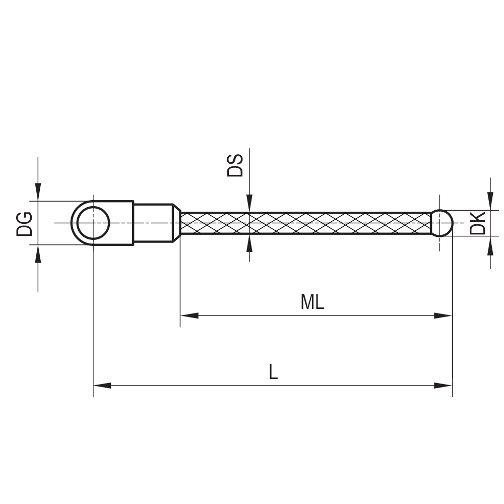 Drawing of product SC M3 S30 05 030