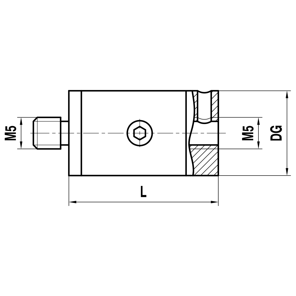 Drawing of product DS M5 000 14 027