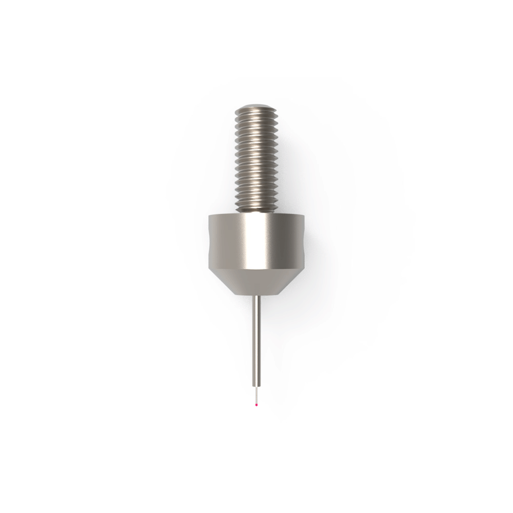 Straight Styli; base: stainless steel; stem: carbide; ball: ruby
