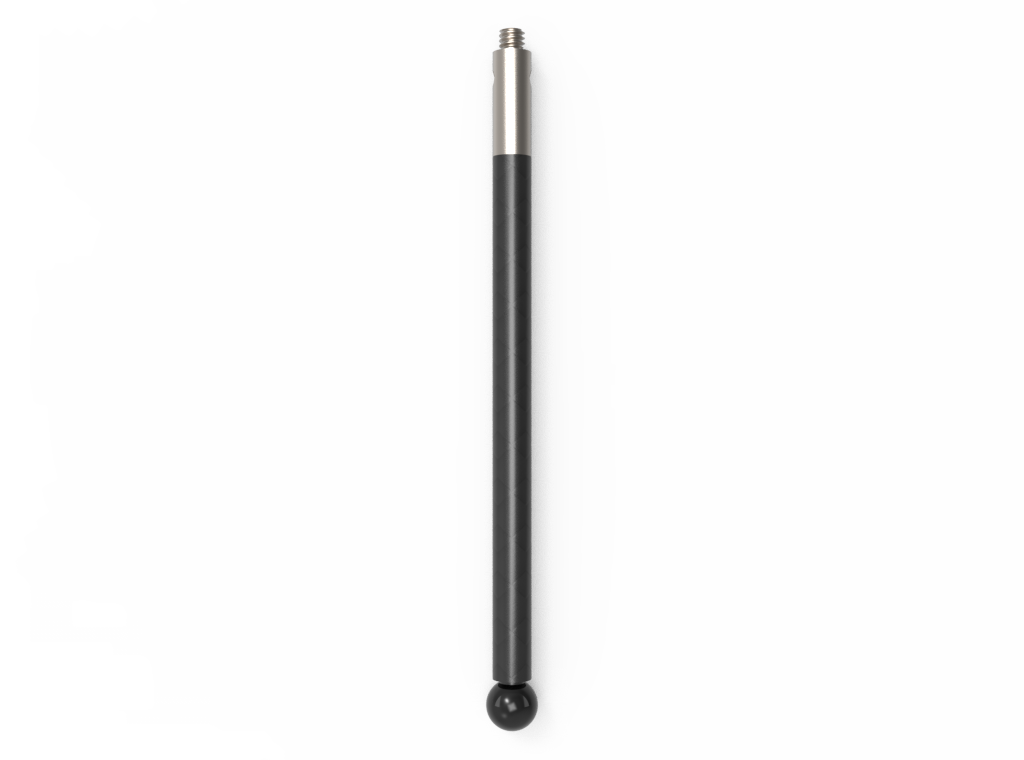 Straight Styli; base: stainless steel; stem: carbon fiber; ball: silicon nitride