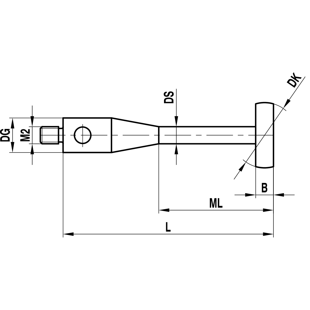 Drawing of product KI M2 100 03 020