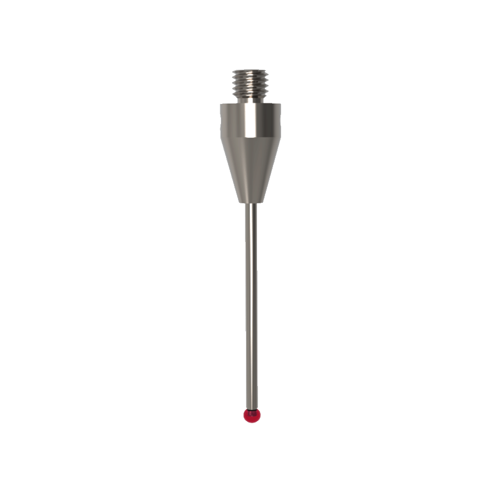 Straight Styli; base: titanium; stem: carbide; ball: ruby