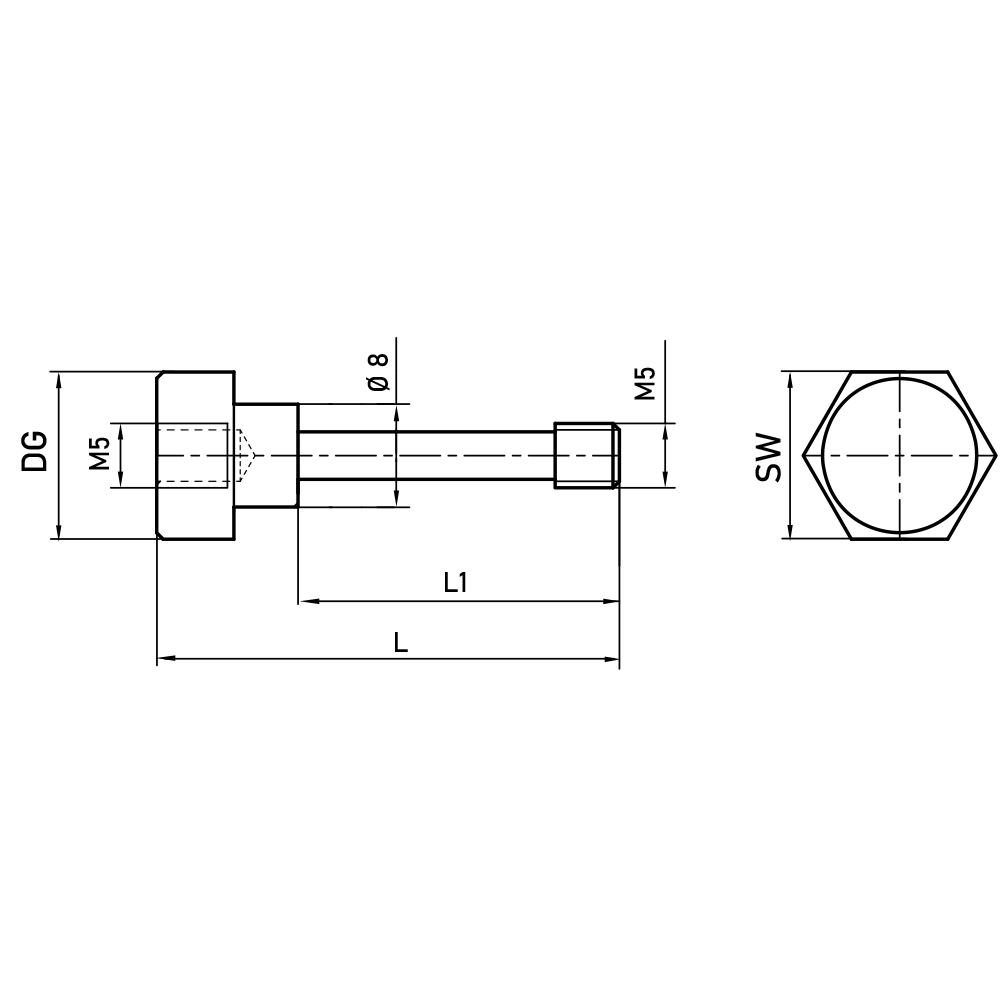 Drawing of product SI M5 000 26 035